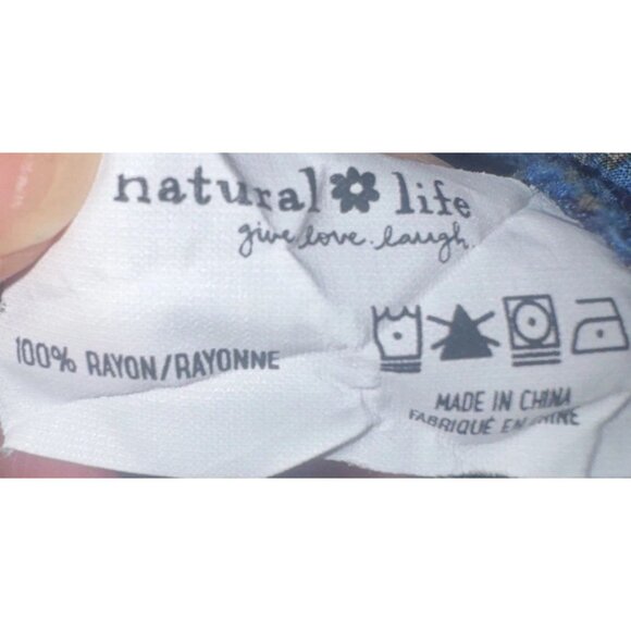 Natural Life Women’s Colorful Floral Rayon Maxi Skirt Size L - Picture 9 of 9